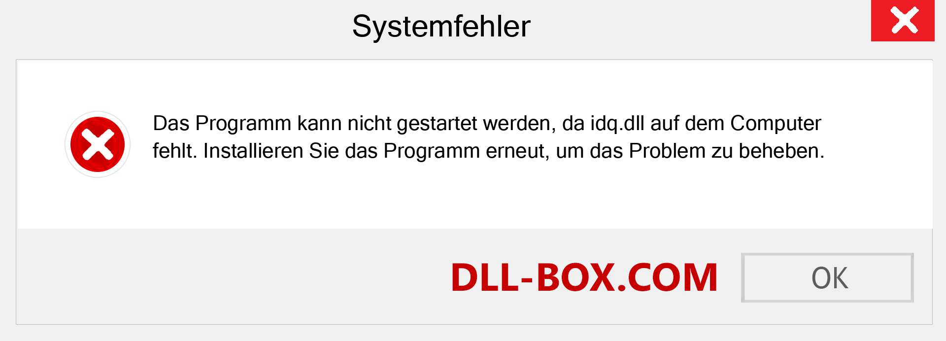 idq.dll-Datei fehlt?. Download für Windows 7, 8, 10 - Fix idq dll Missing Error unter Windows, Fotos, Bildern