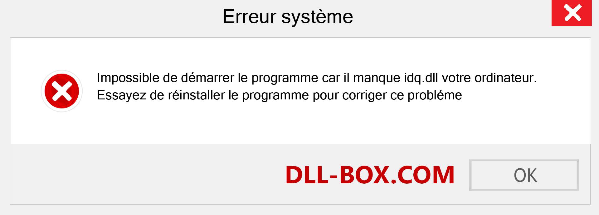 Le fichier idq.dll est manquant ?. Télécharger pour Windows 7, 8, 10 - Correction de l'erreur manquante idq dll sur Windows, photos, images