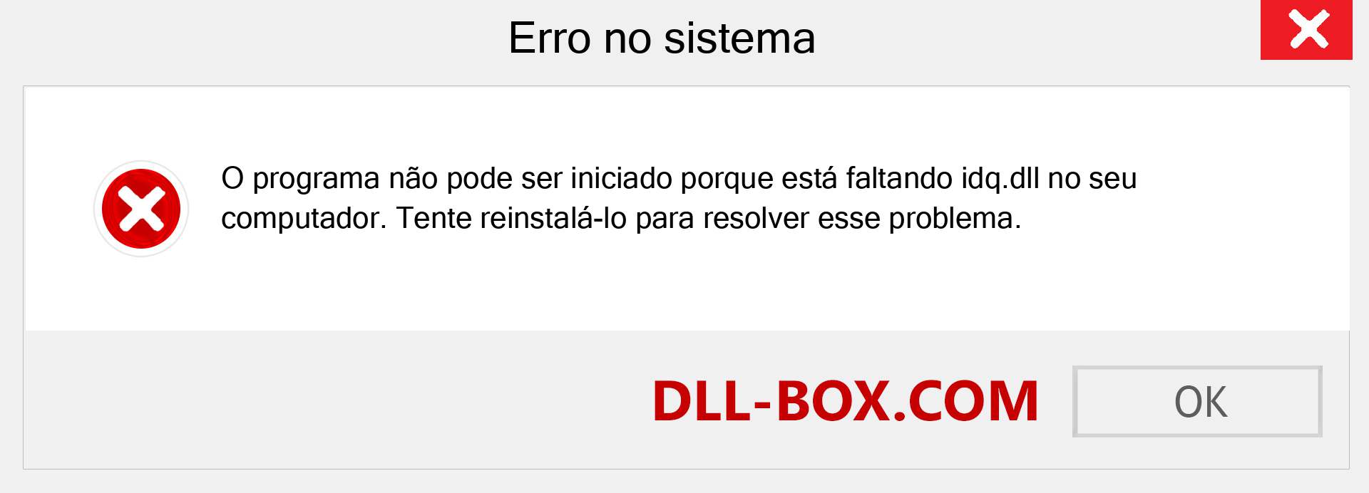 Arquivo idq.dll ausente ?. Download para Windows 7, 8, 10 - Correção de erro ausente idq dll no Windows, fotos, imagens